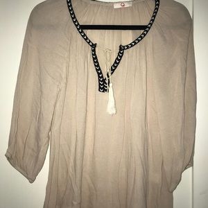 Flowy shirts with tribal accent and tie
